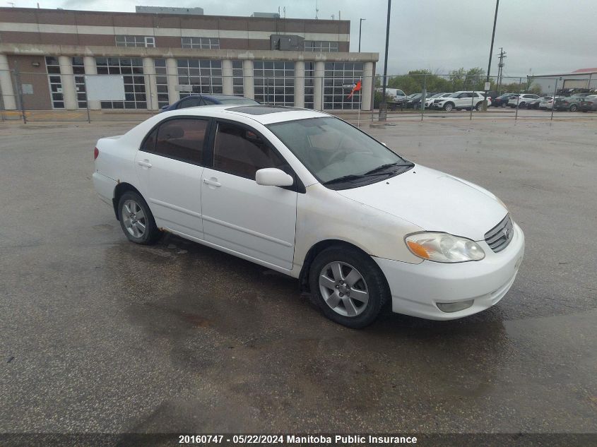 2004 Toyota Corolla Le VIN: 2T1BR38E74C813783 Lot: 20160747