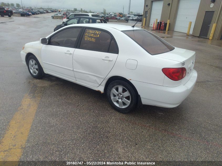 2004 Toyota Corolla Le VIN: 2T1BR38E74C813783 Lot: 20160747