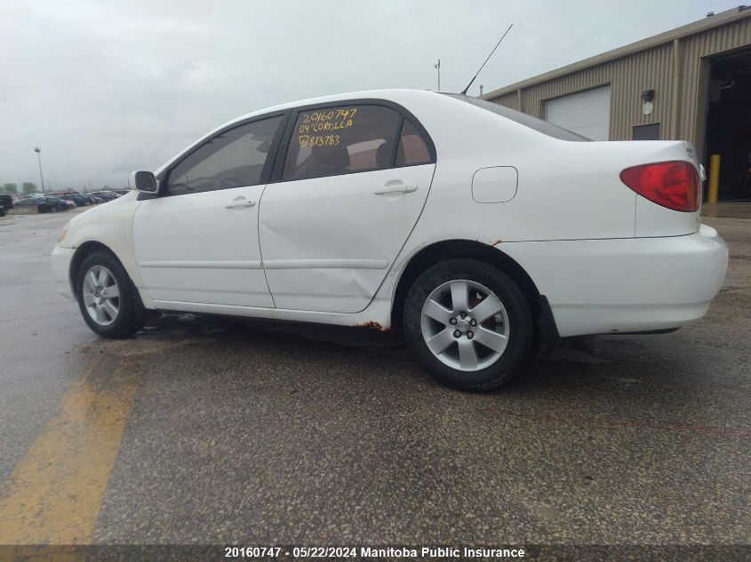 2004 Toyota Corolla Le VIN: 2T1BR38E74C813783 Lot: 20160747
