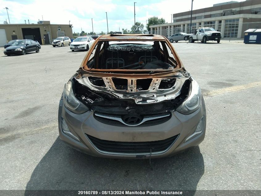 2014 Hyundai Elantra Gls VIN: 5NPDH4AE3EH515239 Lot: 20160789