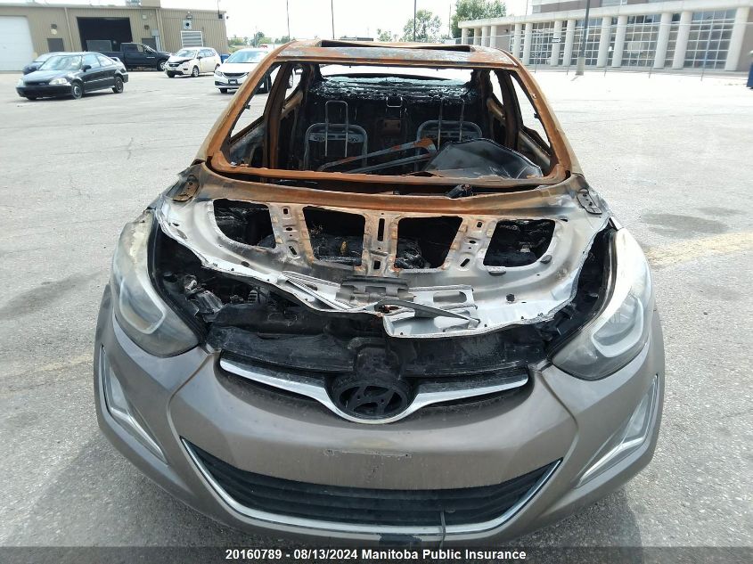 2014 Hyundai Elantra Gls VIN: 5NPDH4AE3EH515239 Lot: 20160789