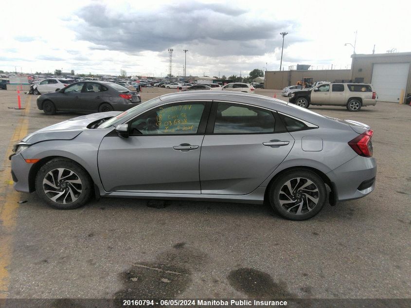 2018 Honda Civic Se VIN: 2HGFC2F64JH036328 Lot: 20160794