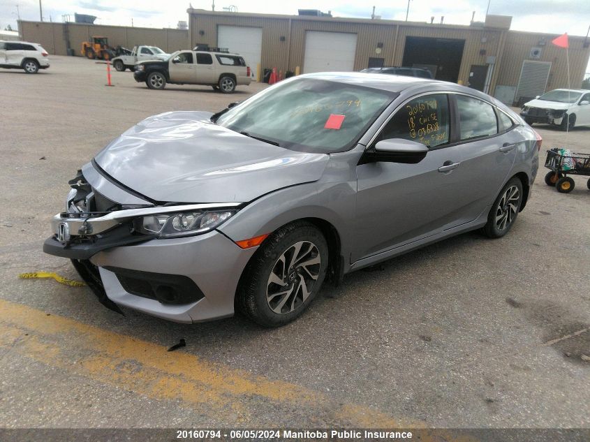 2018 Honda Civic Se VIN: 2HGFC2F64JH036328 Lot: 20160794