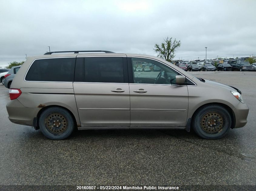 2006 Honda Odyssey Ex-L VIN: 5FNRL38776B509675 Lot: 20160807