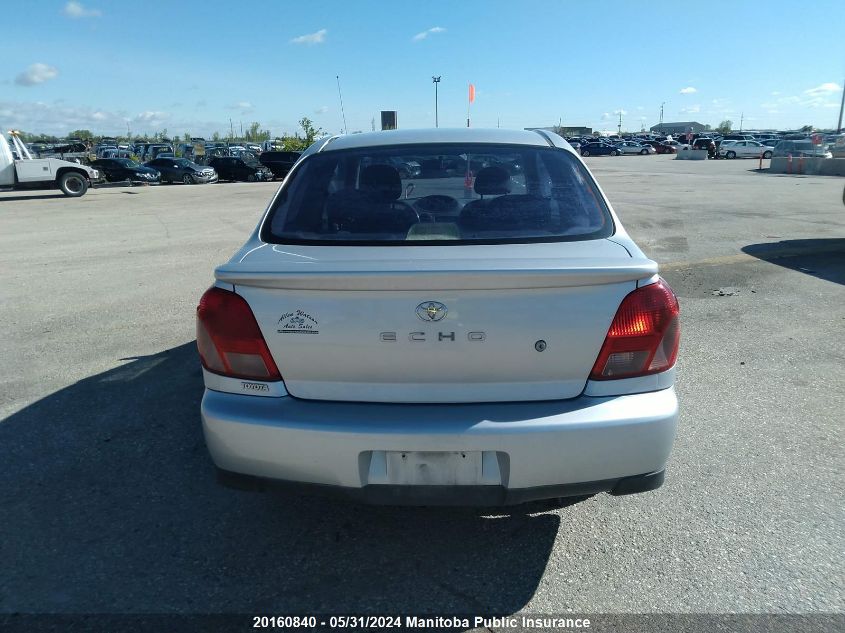 2001 Toyota Echo VIN: JTDAT123210158303 Lot: 20160840