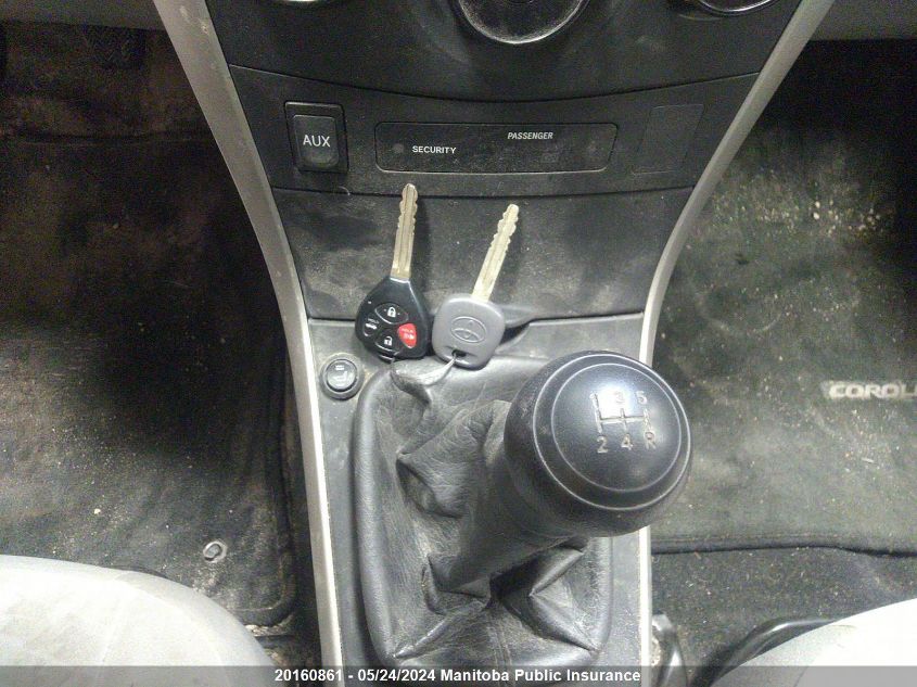 2009 Toyota Corolla Ce VIN: 2T1BU40E59C167277 Lot: 20160861