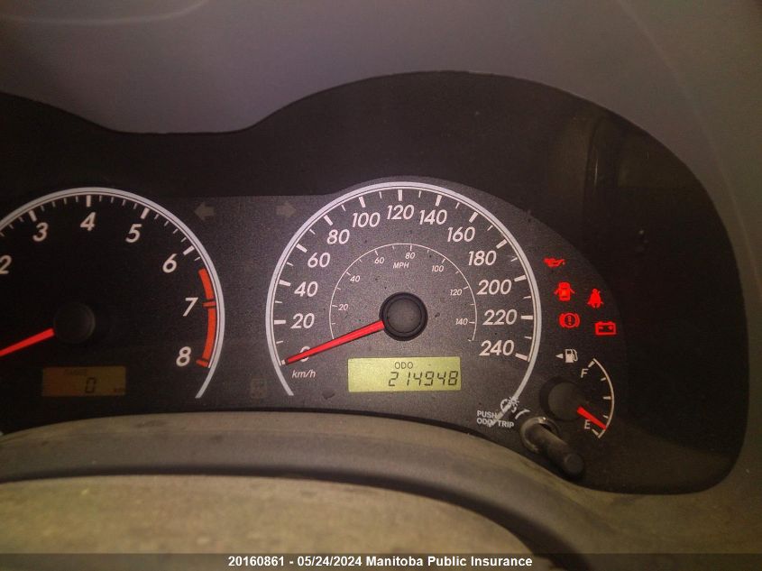 2009 Toyota Corolla Ce VIN: 2T1BU40E59C167277 Lot: 20160861