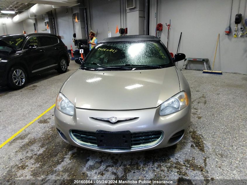 2002 Chrysler Sebring Lx VIN: 1C3EL45R72N290856 Lot: 20160864