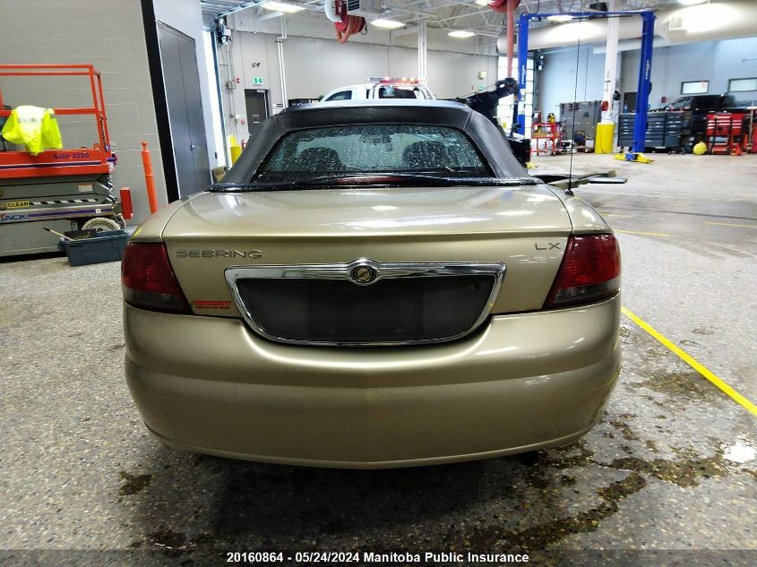 2002 Chrysler Sebring Lx VIN: 1C3EL45R72N290856 Lot: 20160864