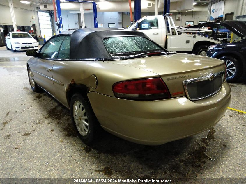 2002 Chrysler Sebring Lx VIN: 1C3EL45R72N290856 Lot: 20160864