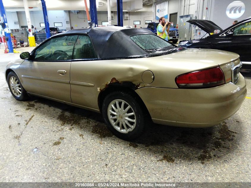 2002 Chrysler Sebring Lx VIN: 1C3EL45R72N290856 Lot: 20160864