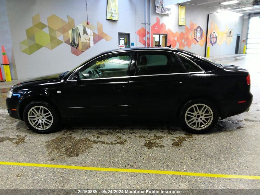 2007 Audi A4 2.0T Quattro VIN: WAUDF78E87A011421 Lot: 20160865