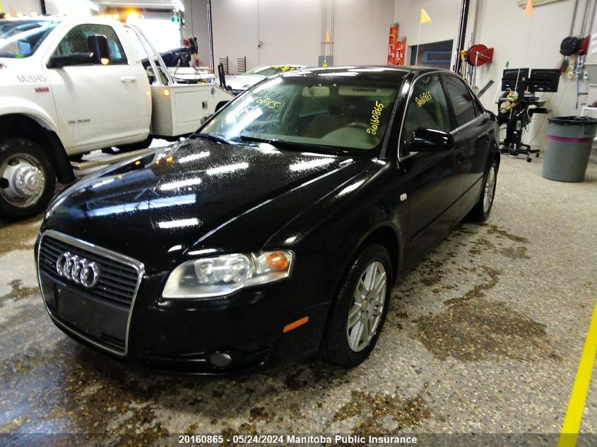 2007 Audi A4 2.0T Quattro VIN: WAUDF78E87A011421 Lot: 20160865