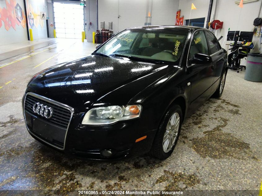 2007 Audi A4 2.0T Quattro VIN: WAUDF78E87A011421 Lot: 20160865