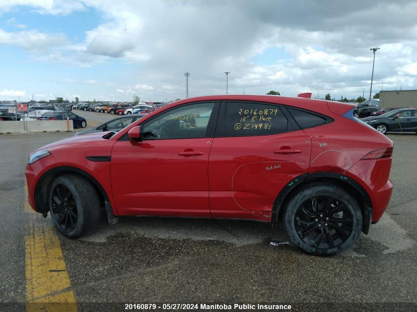 2018 Jaguar E-Pace First P250 VIN: SADFL2FX4J1Z14981 Lot: 20160879