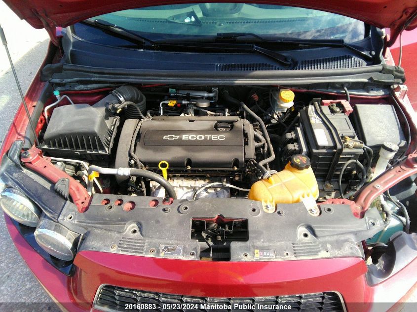 2012 Chevrolet Sonic Ls VIN: 1G1JA5EH6C4187215 Lot: 20160883