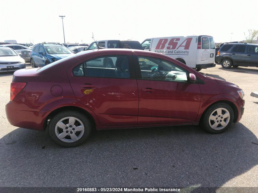 2012 Chevrolet Sonic Ls VIN: 1G1JA5EH6C4187215 Lot: 20160883