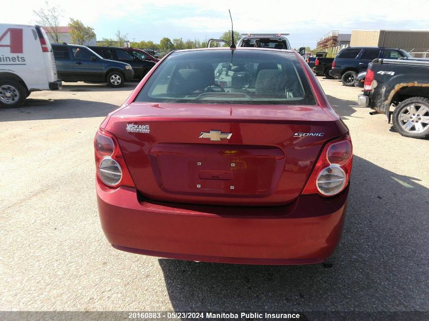 2012 Chevrolet Sonic Ls VIN: 1G1JA5EH6C4187215 Lot: 20160883