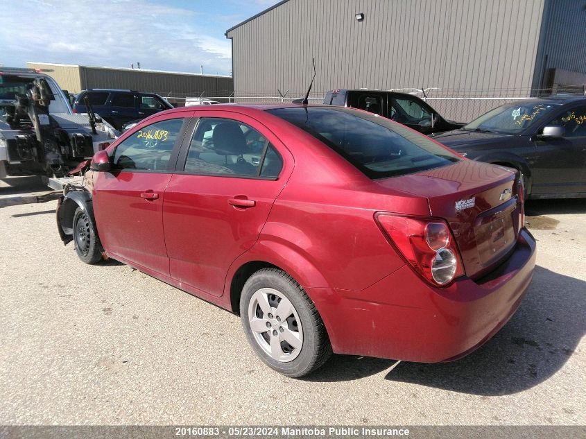 2012 Chevrolet Sonic Ls VIN: 1G1JA5EH6C4187215 Lot: 20160883