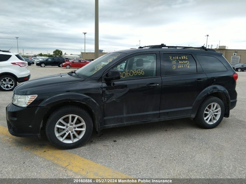 2013 Dodge Journey Crew VIN: 3C4PDCCG3DT666176 Lot: 20160886