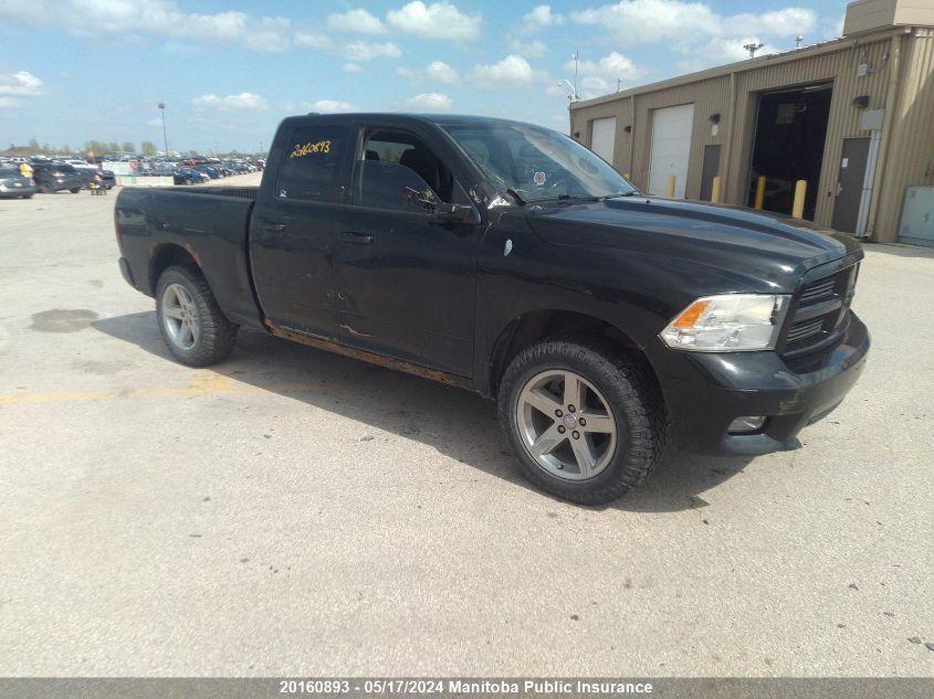 2012 Dodge Ram 1500 Sport Quad Cab VIN: 1C6RD7HT0CS307901 Lot: 20160893