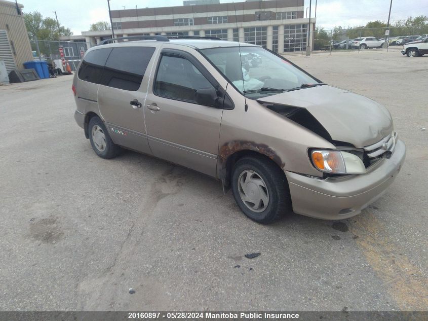 2002 Toyota Sienna Le V6 VIN: 4T3ZF13C22U413862 Lot: 20160897