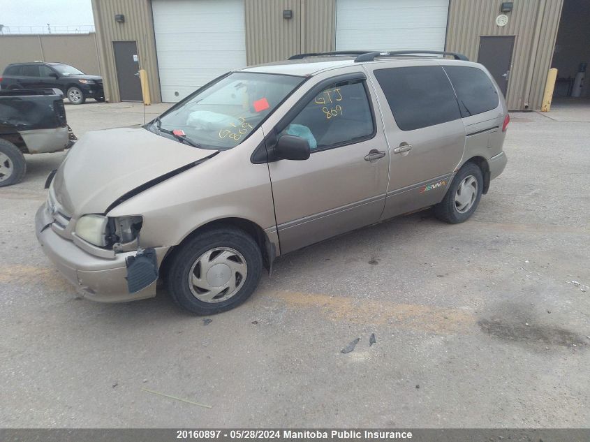 2002 Toyota Sienna Le V6 VIN: 4T3ZF13C22U413862 Lot: 20160897