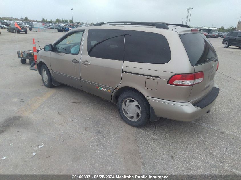 2002 Toyota Sienna Le V6 VIN: 4T3ZF13C22U413862 Lot: 20160897