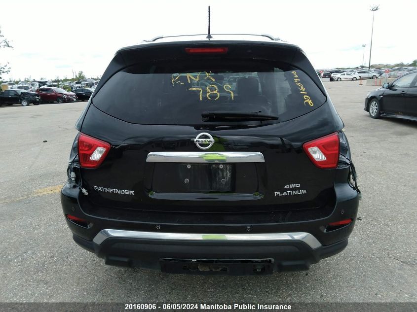 2018 Nissan Pathfinder Platinum VIN: 5N1DR2MM0JC623095 Lot: 20160906