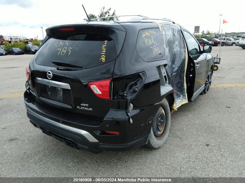 2018 Nissan Pathfinder Platinum VIN: 5N1DR2MM0JC623095 Lot: 20160906