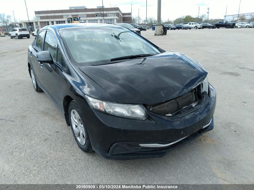 2013 Honda Civic Lx VIN: 2HGFB2F46DH016359 Lot: 20160909