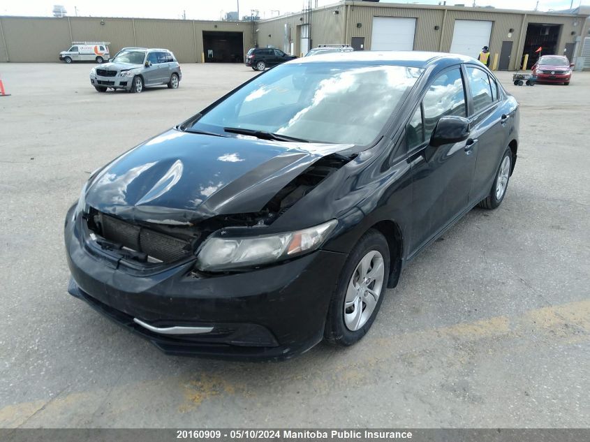 2013 Honda Civic Lx VIN: 2HGFB2F46DH016359 Lot: 20160909