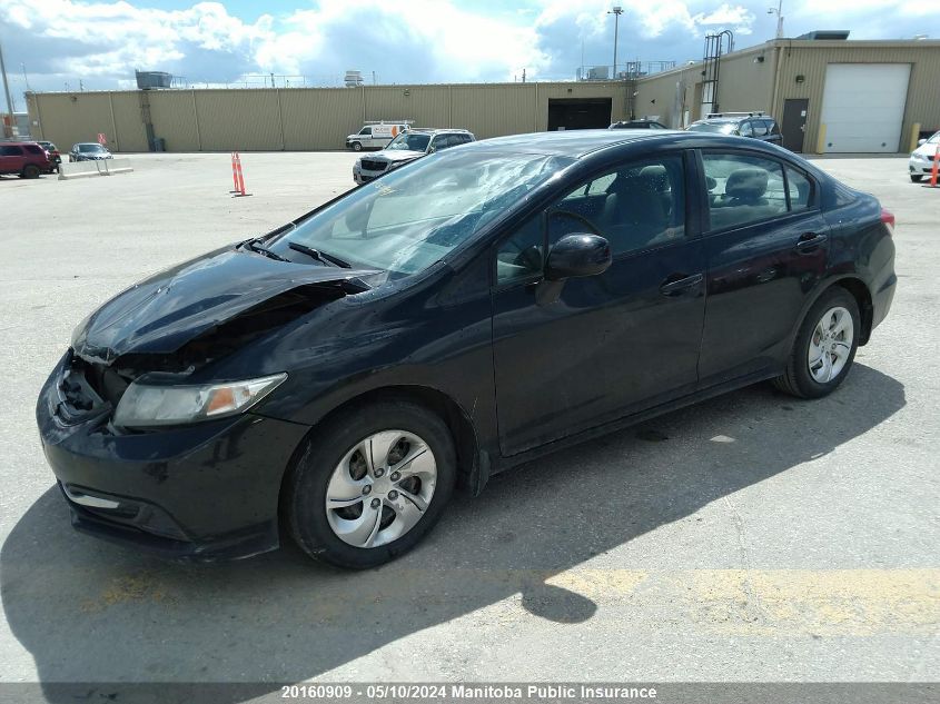 2013 Honda Civic Lx VIN: 2HGFB2F46DH016359 Lot: 20160909