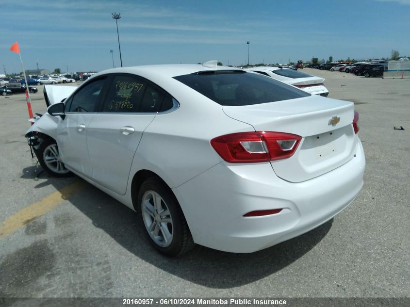 2017 Chevrolet Cruze Lt Turbo VIN: 3G1BE5SM3HS598220 Lot: 20160957