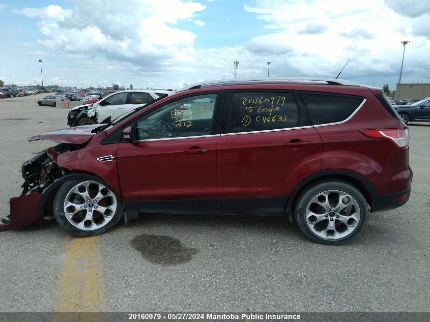 2015 Ford Escape Titanium VIN: 1FMCU9J92FUC46631 Lot: 20160979