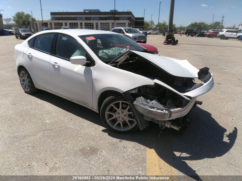 2013 Dodge Dart Sxt VIN: 1C3CDFBA0DD313935 Lot: 20160982