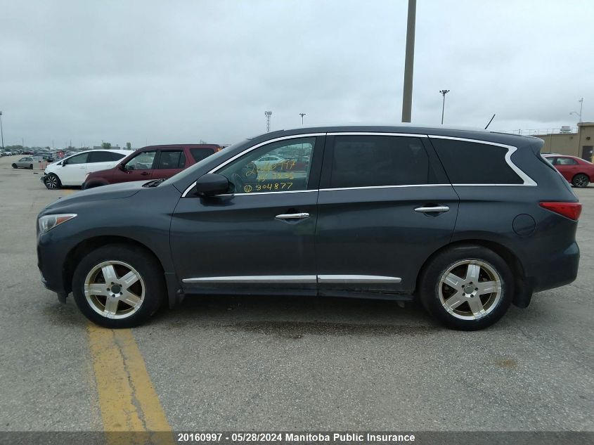 2013 Infiniti Jx35 VIN: 5N1AL0MM6DC304877 Lot: 20160997