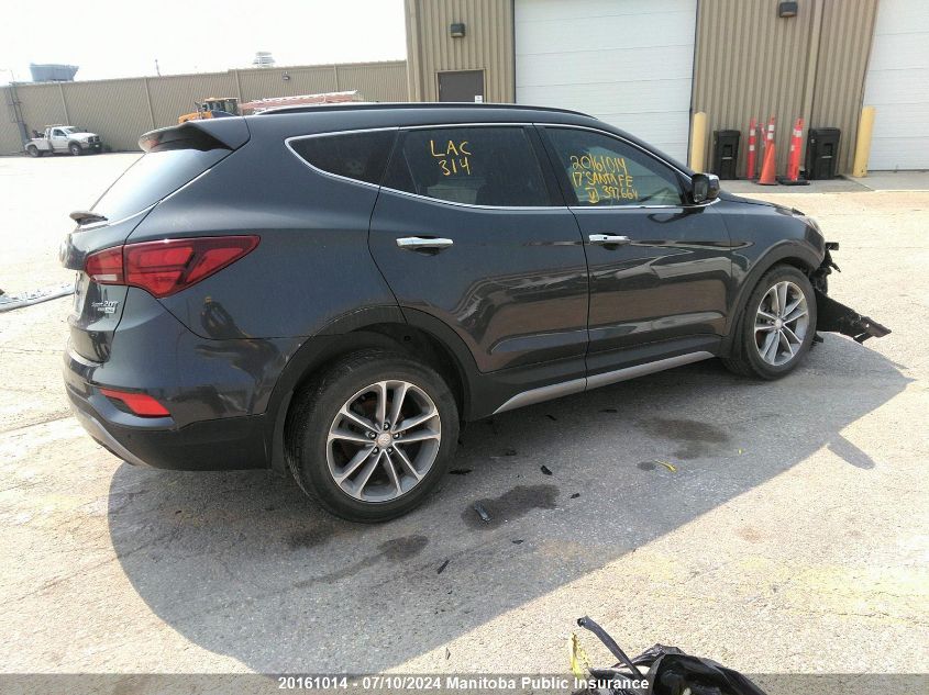 2017 Hyundai Santa Fe Sport 2.0T VIN: 5XYZUDLA8HG397664 Lot: 20161014