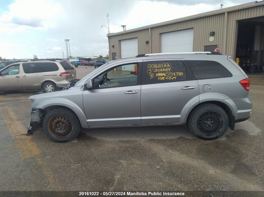 2015 Dodge Journey R/T VIN: 3C4PDDFG6FT554380 Lot: 20161022