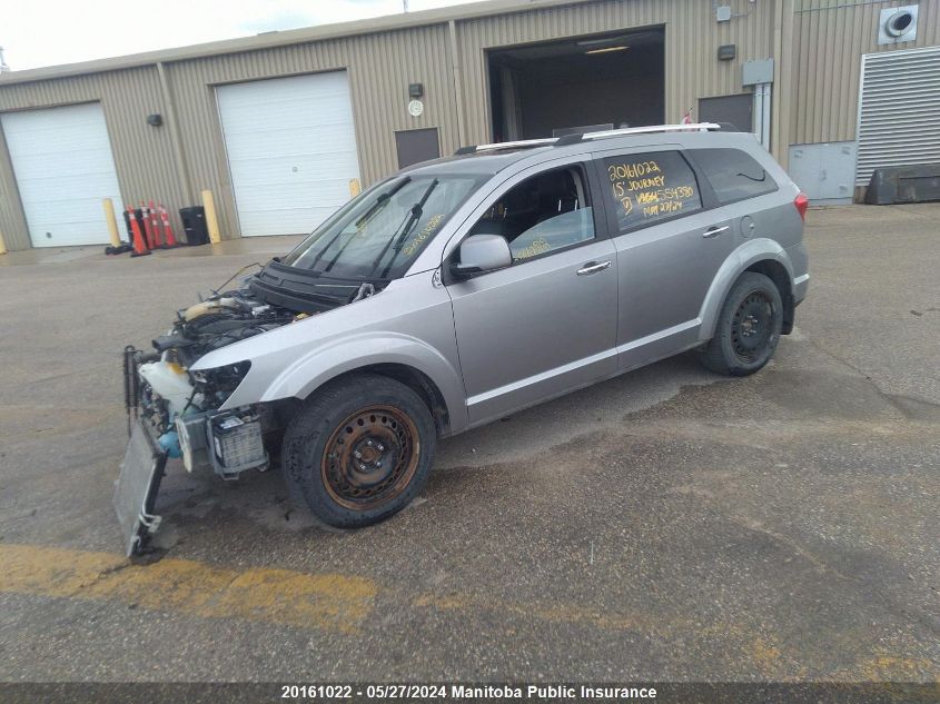 2015 Dodge Journey R/T VIN: 3C4PDDFG6FT554380 Lot: 20161022