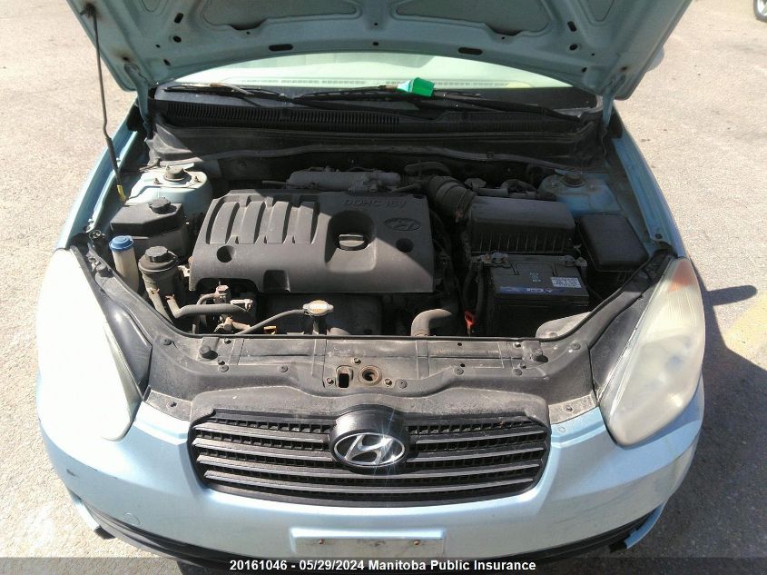 2009 Hyundai Accent Gls VIN: KMHCN45C39U345887 Lot: 20161046