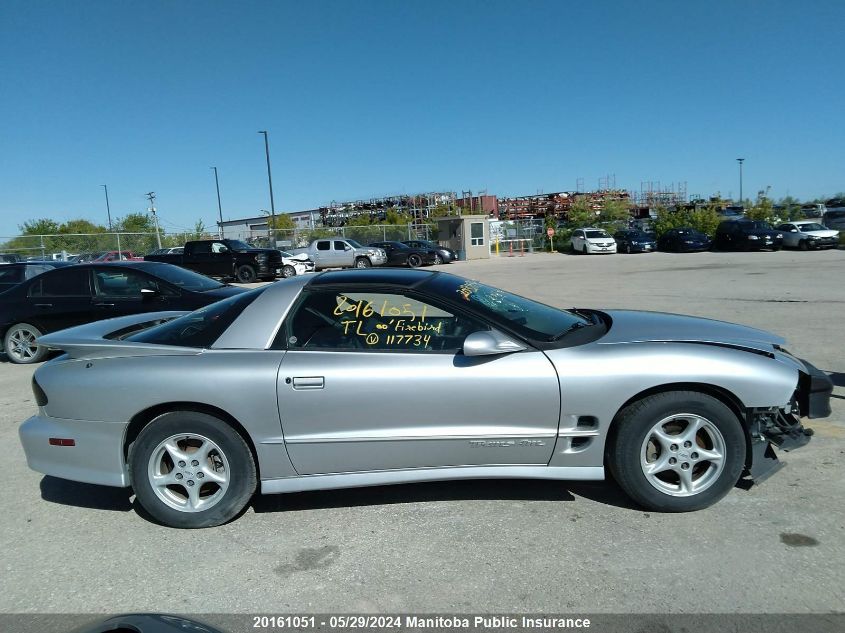 2000 Pontiac Firebird Trans Am VIN: 2G2FV22G3Y2117734 Lot: 20161051