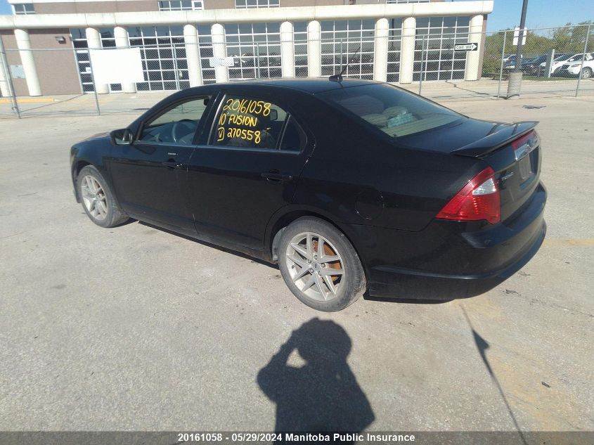 2010 Ford Fusion Sel VIN: 3FAHP0JAXAR270558 Lot: 20161058