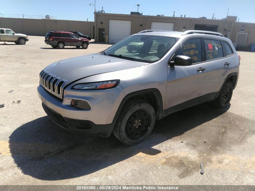 2016 Jeep Cherokee Sport VIN: 1C4PJMAS3GW300626 Lot: 20161060