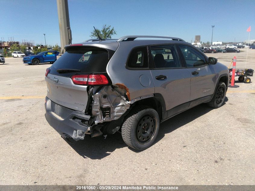 2016 Jeep Cherokee Sport VIN: 1C4PJMAS3GW300626 Lot: 20161060