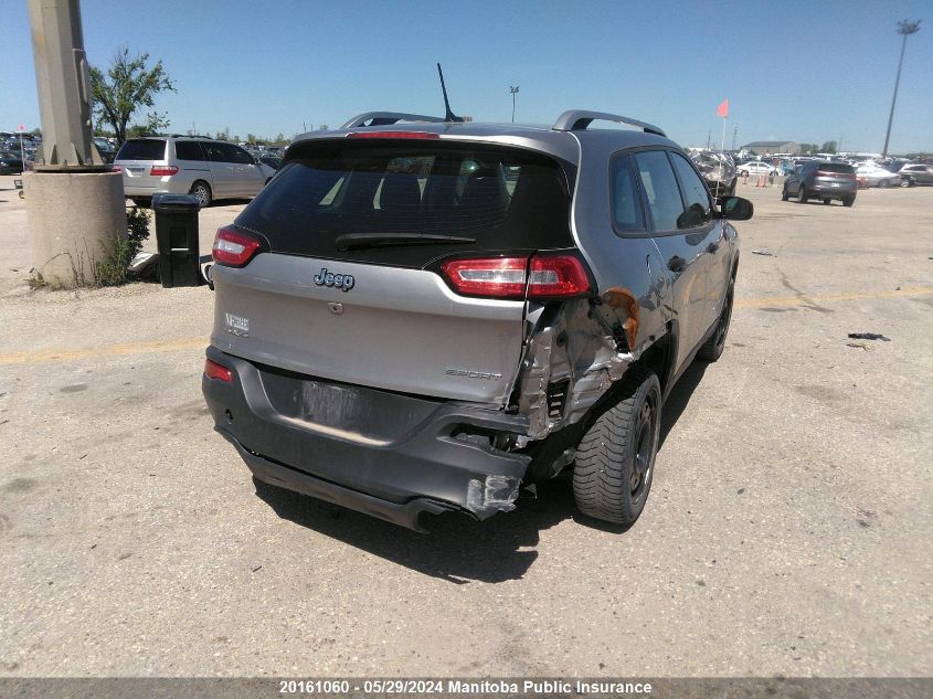 2016 Jeep Cherokee Sport VIN: 1C4PJMAS3GW300626 Lot: 20161060