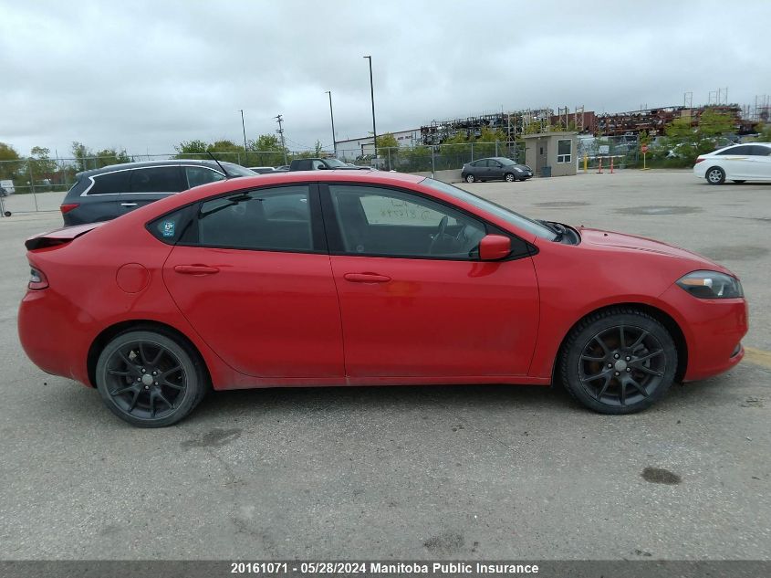 2016 Dodge Dart Sxt Sport VIN: 1C3CDFFA2GD816798 Lot: 20161071