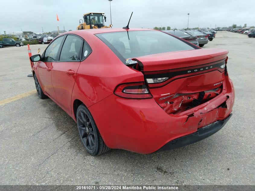 2016 Dodge Dart Sxt Sport VIN: 1C3CDFFA2GD816798 Lot: 20161071