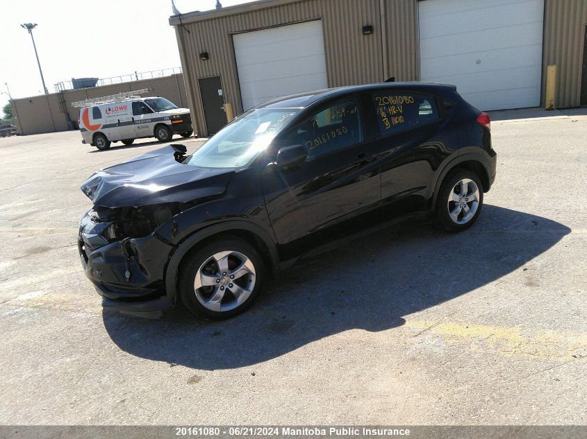 2016 Honda Hr-V Lx VIN: 3CZRU6H3XGM111010 Lot: 20161080