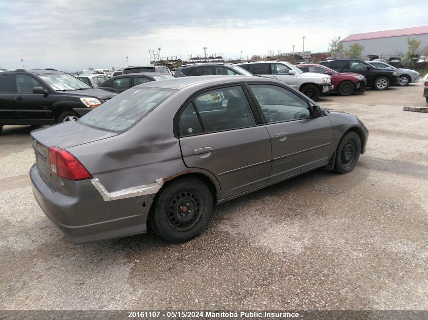 2004 Honda Civic Si VIN: 2HGES16814H927613 Lot: 20161107